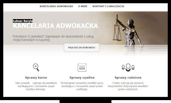 Strona internetowa adwokata działającego na terenie Łęcznej i Lublina